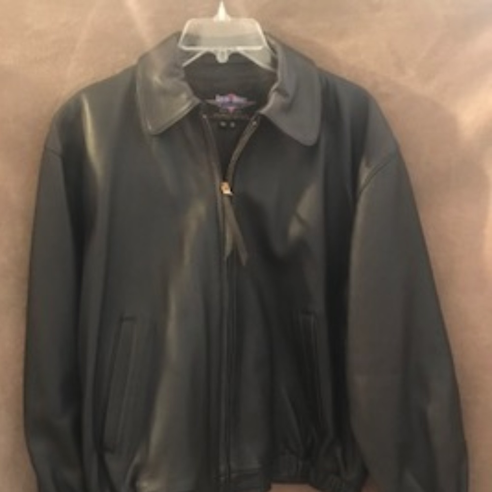 Womans Leather Bomber Jacket